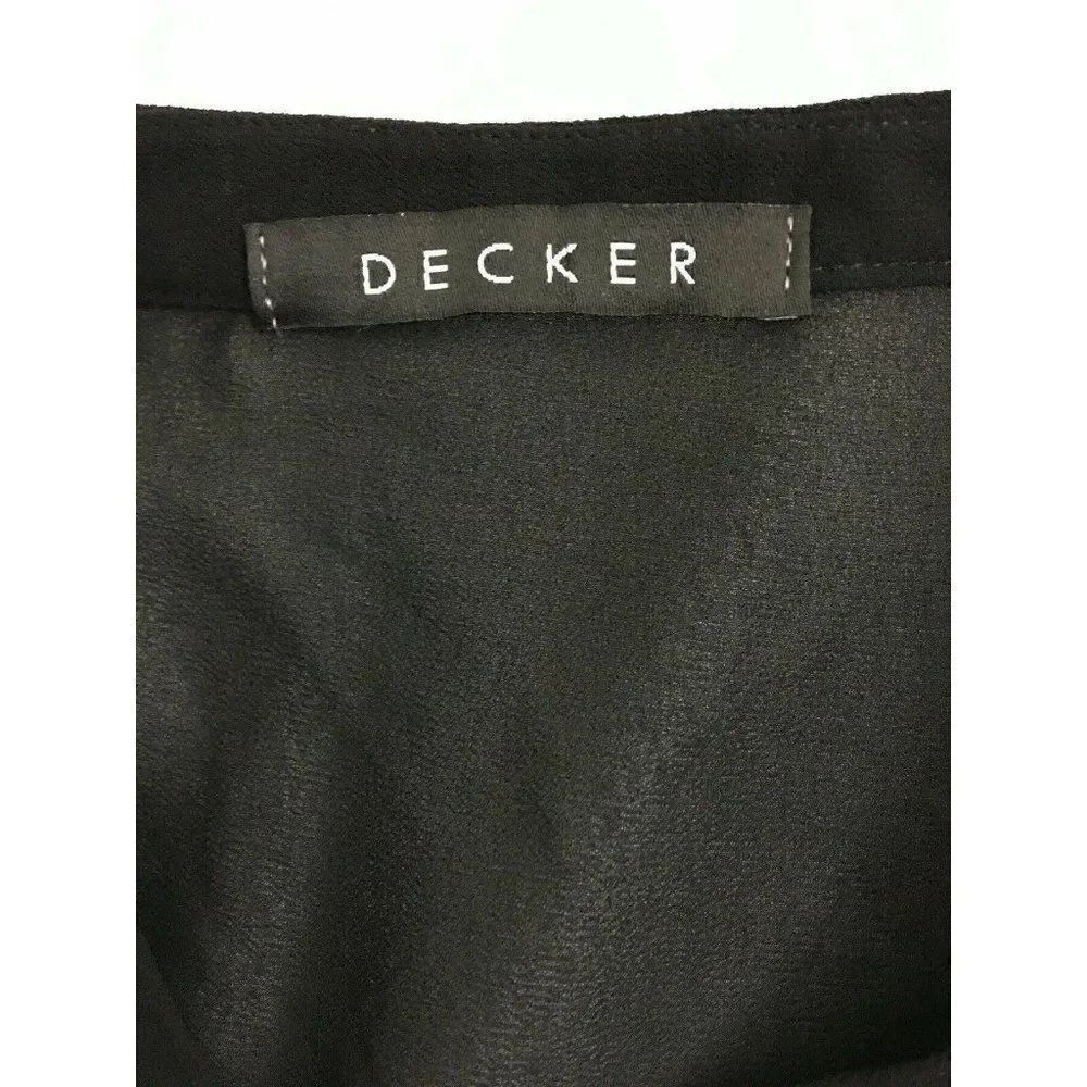 Decker Button Down Tank Top Sheer back - Picture 6 of 8